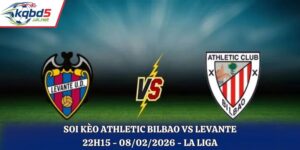 Soi Kèo Athletic Bilbao Vs Levante: 22h15 - 08/02/2026 - La Liga